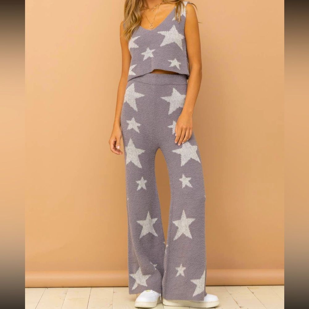 Star Print Tank Pant Set - Picture 1 of 6